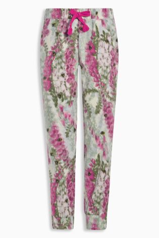 Pink Foxglove Cosy Pyjama Bottoms